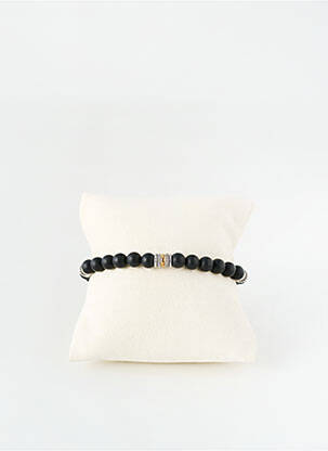 Bracelet fermeture fermoir mousqueton noir MRC. CHARLES JOURDAN DIA homme