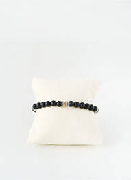 Bracelet fermeture fermoir mousqueton noir MRC. CHARLES JOURDAN DIA homme