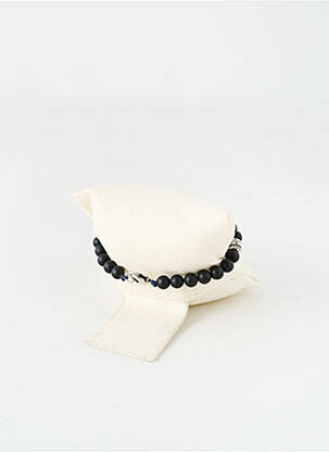 Bracelet fermeture fermoir mousqueton noir MRC. CHARLES JOURDAN DIA homme