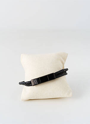 Bracelet matériaux métal noir GEMINI homme