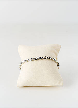Bracelet fermeture fermoir mousqueton argent MRC. CHARLES JOURDAN DIA homme
