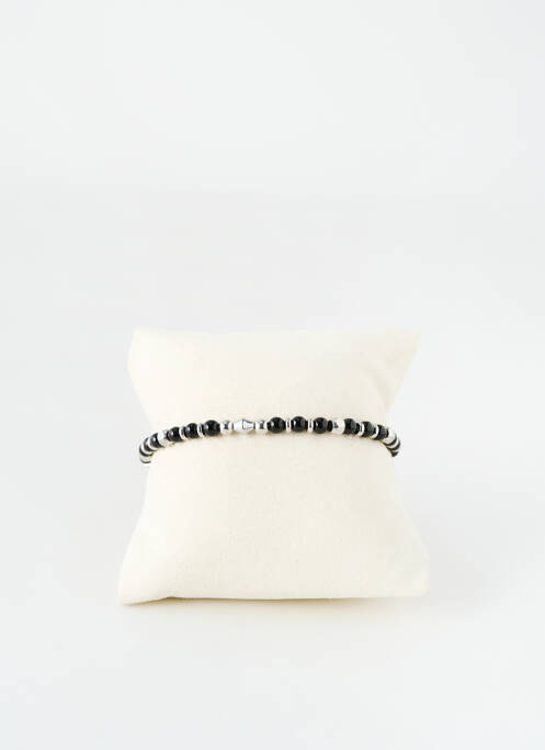 Bracelet fermeture fermoir mousqueton noir ROBBEZ MASSON femme