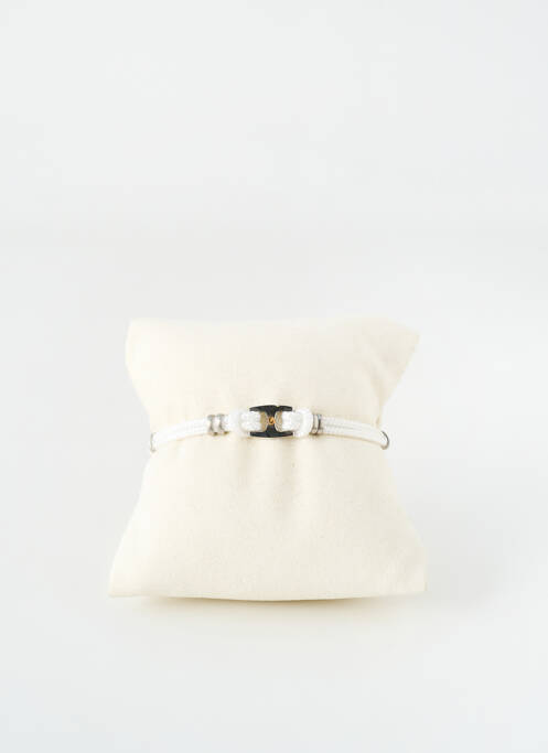 Bracelet fermeture fermoir clips blanc MRC. CHARLES JOURDAN DIA femme