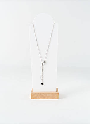 Collier ornement oxyde de zirconium argent ROBBEZ MASSON femme