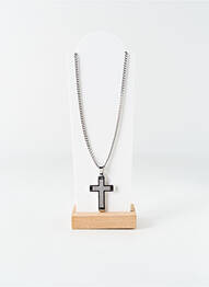 Collier matériaux métal argent LOTUS homme