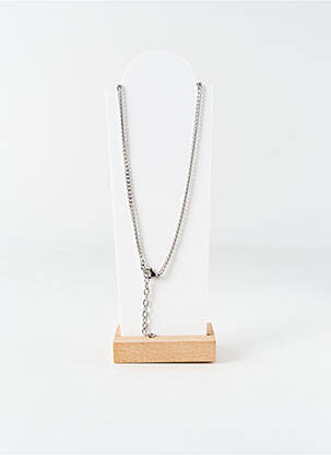 Collier matériaux métal argent LOTUS homme