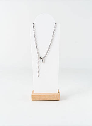 Collier ornement oxyde de zirconium argent LOTUS femme