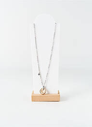 Collier ornement oxyde de zirconium argent LOTUS femme