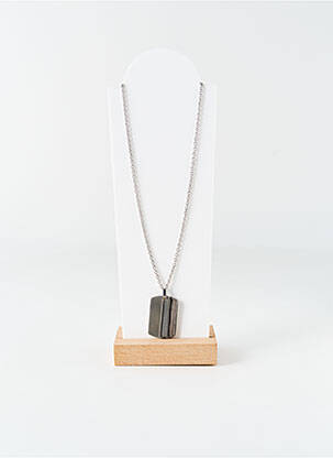 Collier matériaux métal argent THABORA homme