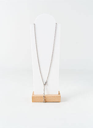 Collier matériaux métal argent THABORA homme