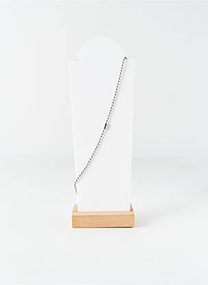Collier matériaux métal argent ALL BLACKS homme