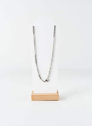 Collier matériaux métal argent LOTUS homme