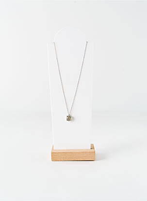 Collier ornement pierre argent OPALOOK femme