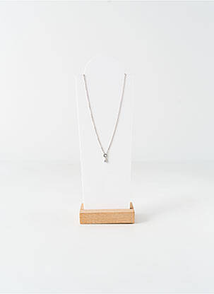 Collier ornement pierre argent LA COQUE DE NACRE femme