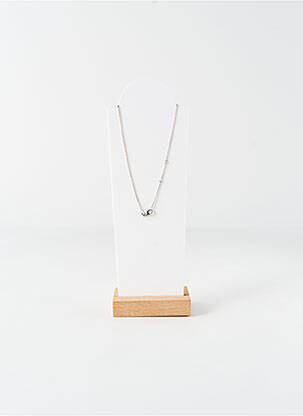Collier ornement pierre argent LA COQUE DE NACRE femme