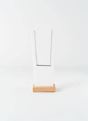 Collier ornement oxyde de zirconium argent ROBBEZ MASSON femme