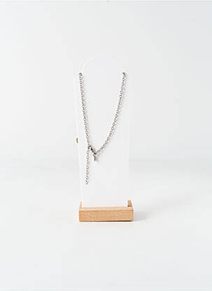 Collier ornement oxyde de zirconium or LOTUS femme