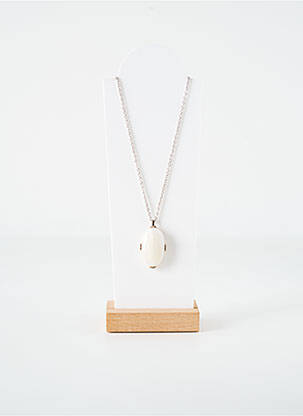 Collier ornement pierre argent CANYON femme