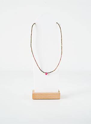 Collier ornement perles rose BELLE MAIS PAS QUE femme