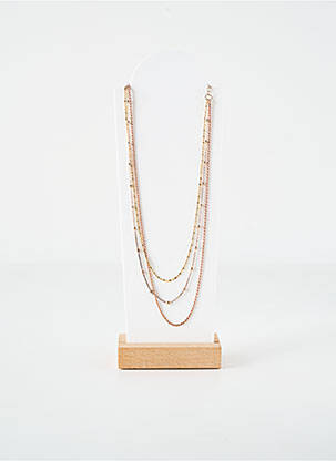 Collier matériaux argent or CANYON femme