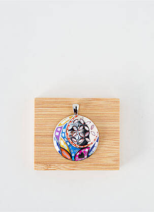 Pendentif imprimé argent THABORA femme
