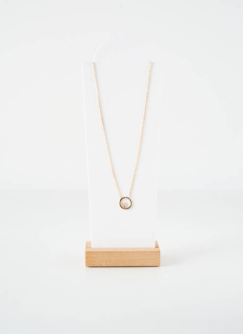 Collier matériaux plaqué or or LA COQUE DE NACRE femme