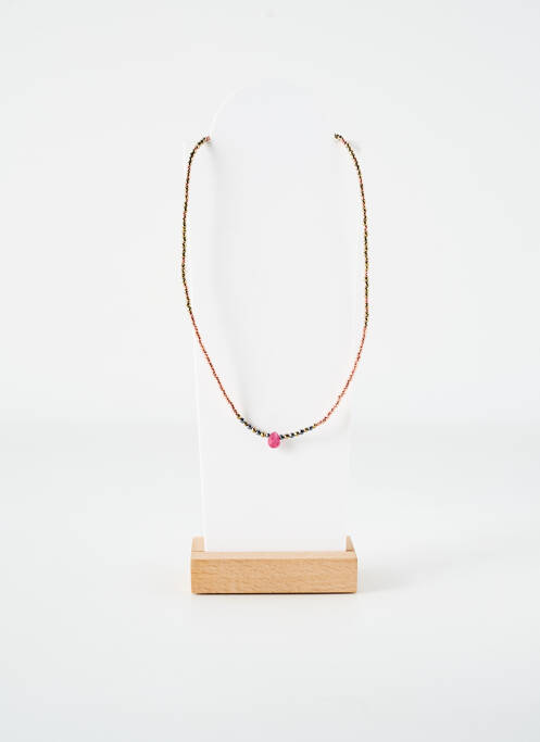Collier rose BELLE MAIS PAS QUE pour femme