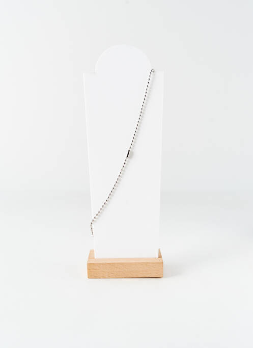 Collier argent ALL BLACKS pour homme