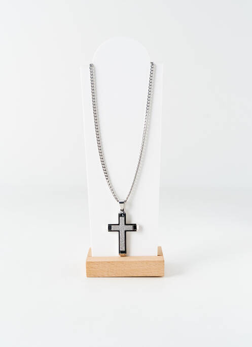 Collier argent LOTUS pour homme