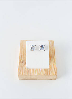 Boucles d’oreilles ornement pierre argent CLEMENT COUTY femme