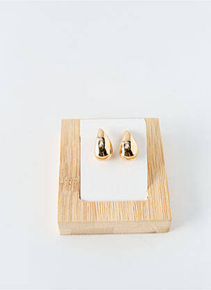 Boucles d’oreilles matériaux plaqué or or LA COQUE DE NACRE femme