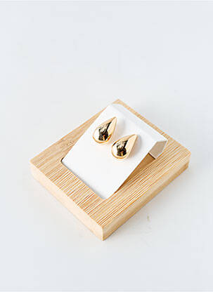 Boucles d’oreilles matériaux plaqué or or LA COQUE DE NACRE femme