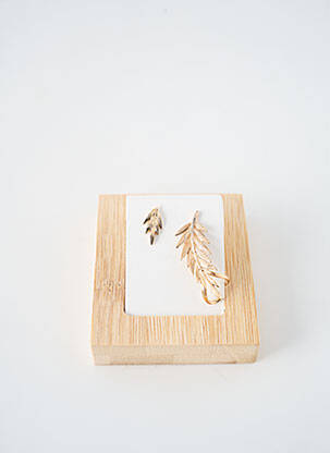 Boucles d’oreilles matériaux plaqué or or COQUE DE NACRE femme