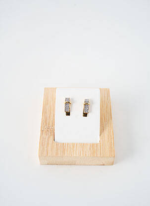 Boucles d’oreilles matériaux plaqué or or ROBBEZ MASSON femme