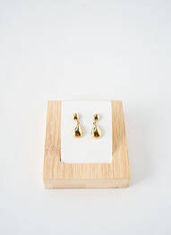 Boucles d’oreilles matériaux plaqué or or CLEMENT COUTY femme
