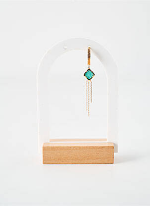 Boucle d'oreille mono ornement pierre or ANA & CHA femme