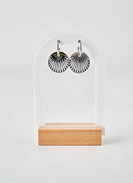 Boucles d’oreilles matériaux métal argent ROBBEZ MASSON femme