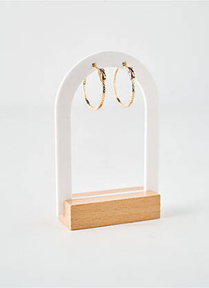 Boucles d’oreilles fermeture fermoir créole or LA COQUE DE NACRE femme