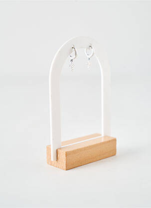 Boucles d’oreilles matériaux argent argent LA COQUE DE NACRE femme