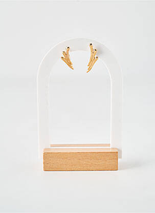 Boucles d’oreilles matériaux plaqué or or COQUE DE NACRE femme