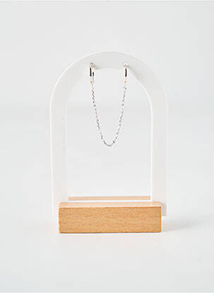 Boucle d'oreille mono matériaux argent argent CANYON femme