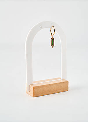 Boucle d'oreille mono ornement pierre or ANA & CHA femme
