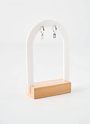 Boucles d’oreilles matériaux argent argent LA COQUE DE NACRE femme