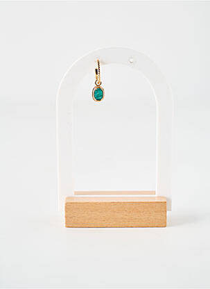 Boucle d'oreille mono ornement pierre or ANA & CHA femme