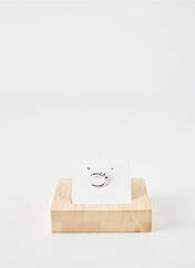 Boucle d'oreille mono argent COQUE DE NACRE pour femme seconde vue