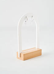 Boucles d’oreilles argent COQUE DE NACRE pour femme seconde vue