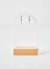 Boucles d’oreilles argent COQUE DE NACRE pour femme seconde vue