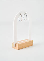 Boucles d’oreilles argent COQUE DE NACRE pour femme seconde vue