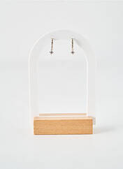 Boucles d’oreilles argent COQUE DE NACRE pour femme seconde vue