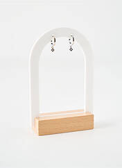 Boucles d’oreilles argent COQUE DE NACRE pour femme seconde vue